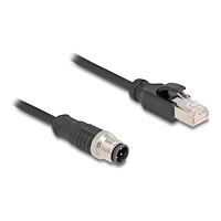 DeLOCK Delock nätverkskabel - 1 m - svart