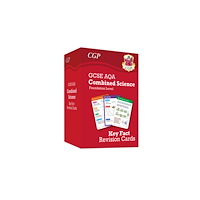 Coordination Group Publications Ltd (CGP) New GCSE Combined Science AQA Foundation Key Fact Revision Cards - Summary cards for quick revision (inbunden, eng)