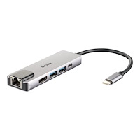 D-Link D-Link DUB-M520 - dockningsstation - USB-C / Thunderbolt 3 - HDMI - 1GbE