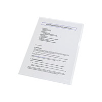 ESSELTE Esselte - L-formad mapp - för A4 - transparent (paket om 100)