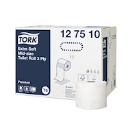 TORK Toiletpapir Tork T6 Premium Extra Soft Mid-Size 3-lag hvid 7...