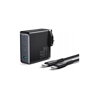 Joyroom GaN UK Joyroom-laddare JR-TCG05UK 140W 3x USB-C USB-A + USB-...