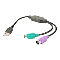 Gembird Gembird - adapter för tangentbord/mus - USB till PS/2 - 30 cm