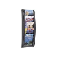 Paperflow Paperflow MURAL QUICK FIT bokhållare - för A5 - svart, transparent