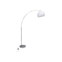 Brilliant Brilliant Vessa - golvlampa - form: A60 - E27 - arc - vit, krom