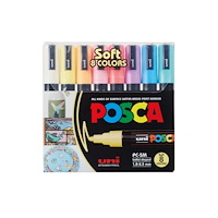POSCA Marker Uni Posca PC-5M Soft Colors ass. färger