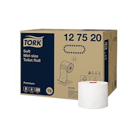 TORK Toiletpapir Tork Soft Mid-Size T6 Premium 2-lag hvid 90m
