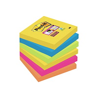 3M Post-it Post-It 6546SR 76 mm x 76 mm Neongrön, Ultrablå, Ult...