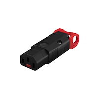 Monacor AAC-170J/IEC 3-pole IEC inline jack, IEC LOCK, with earthing...