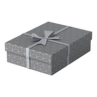 ESSELTE Esselte - presentkartong - medelstor - 36 cm x 26.5 cm x 10 cm - grå - paket med 3