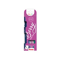 Pentel Fineliner Pentel SES15B-4 Brush Sign Pen BERRY