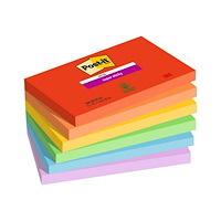 3M Post-it Super Sticky 655-6SS-PLAY - anteckningar - 127 x 76 mm - 540 ark (6 x 90)