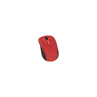 Microsoft Microsoft Wireless Mobile Mouse 3500 - Limited Edition - mus - 2.4 GHz - glänsande flamröd