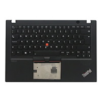 Lenovo Lite-On - ersättningstangentbord för bärbar dator - brittisk - svart - med övre skydd Inmatningsenhet
