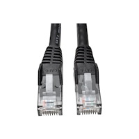 Eaton Corporation Eaton Tripp Lite Series Cat6 Gigabit Snagless Molded (UTP) Ethernet Cable (RJ45 M/M), PoE, Black, 3 ft. (0.91 m) - patch...