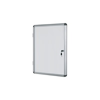 BI-SILQUE Opslagsskab glasskab Bi-Office med whiteboard til 9 x A4 ark