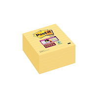 3M Post-it® Super Sticky notes 675-SS6-CY med linjer 101x101mm...