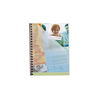 PAVO Spiralomslag, Pavo, A4, 280 µm, refleksfri, klar, plast, pak...