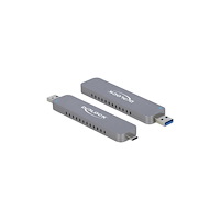 DeLOCK Delock - förvaringslåda - M.2 NVMe Card - USB-C, USB 3.2 (Gen 2)