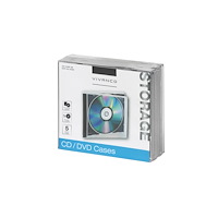 Vivanco Vivanco 31691, Plastfodral, 1 diskar, Svart, Transparent, 12...