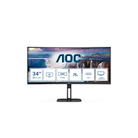 AOC AOC Value-line CU34V5C/BK/23 - LED-skärm - böjd - 34" - HDR