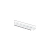 Solar Plus Aluminiumsprofil Art Thin 2 m, hvidlakeret lavt (8 mm) U-pro...
