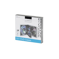 Vivanco Vivanco 31704, Plastfodral, 4 diskar, Svart, Transparent, 1...