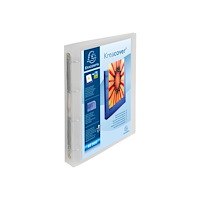 EXACOMPTA Exacompta Kreacover Chromaline - ringpärm - för A4 Maxi - kapacitet: 225 ark - genomsklinlig vit