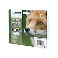 EPSON Epson T1285 Multipack - 4-pack - svart, gul, cyan, magenta - original - bläckpatron (alternativ för: Epson T1285)