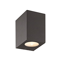 Nordtronic Nordtronic Alba - vägglampa - LED - totalt: 8 W - 3000 K - grafitgrå