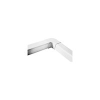 Solar Plus Kanalanslutning med rundad / vertikal vinkel 90 grader. Vit...