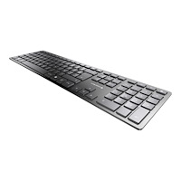 CHERRY CHERRY KW 9100 SLIM - tangentbord - fransk - svart, silver Inmatningsenhet