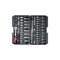 YATO Yato YT-14501, Topnyckelsats, 56 st, Krom, Krom-vanadium-stå...