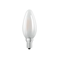 LEDVANCE OSRAM LED Retrofit CLASSIC B - LED-glödlampa med filament - form: B35 - glaserad finish - E14 - 2.5 W - varmt vitt ljus...