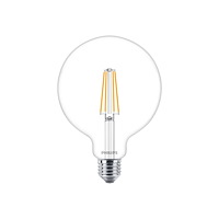 Philips Philips MASTER Value - LED-glödlampa med filament - form: G120 - klar finish - E27 - 5.9 W - varmt vitt ljus - 2700 K
