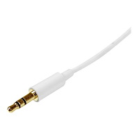 StarTech.com StarTech.com 2m White Slim 3.5mm Stereo Audio Cable - 3.5mm Audio Aux Stereo - Male to Male Headphone Cable - 2x 3.5mm M...