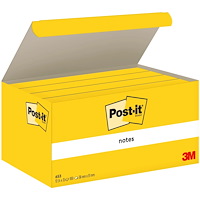 Post-it Post-It 7100296172, Rektangel, Gul, papper, 51 mm, 38 mm, 10...