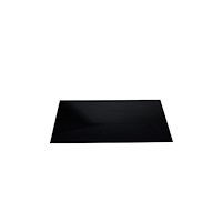Home it Work Home&gtit® fyrkantig stänkplatta 80 x 40 cm härdat svart gla...