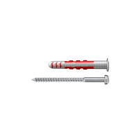 Fischer Fischer DuoSeal, Väggplugg, Nylon, Grå, Röd, 3,8 cm, 6 mm, 5...