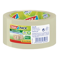 tesa Tesapack Eco & Strong förpackningstejp - 50 mm x 66 m - genomskinlig