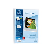EXACOMPTA Exacompta Kreacover - visningsbok - för A4 - kapacitet: 20 ark - genomskinlig vit