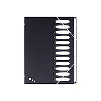 Elba ELBA ART - klassifikationsmapp - 12 delar - för A4 - tabbad - opak svart