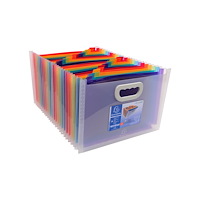 EXACOMPTA Exacompta Crystal - expanderar fil - för 330 x 235 mm - tabbad - kristall