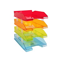 EXACOMPTA Exacompta Classic Linicolor COMBO MIDI A4+ - brevfack - genomskinlig, harlekin (paket om 4)