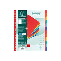 EXACOMPTA Exacompta Nature Future - avdelare - 12 delar - för A4 Maxi - tabbad - fläckblandade