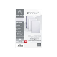 EXACOMPTA Exacompta Chromolux - blank - 100 stk - 250 g/m² - bindningsskydd