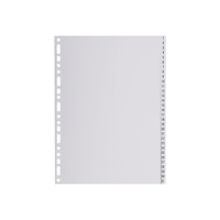 EXACOMPTA Exacompta - avdelare - 31 delar - för A4 - tabbad - grå