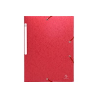 EXACOMPTA Exacompta Nature Future Maxi Capacity - 3-flikhållare - för A4 - kapacitet: 350 ark - fläckröd