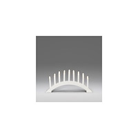 KONSTSMIDE Elljusstake 9 ljus 49x26cm trä vit