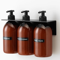 Naga Tvåldispenser för vägg svart